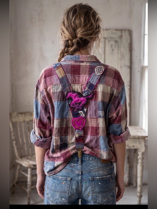 Hand Crafted Accessories - “West World” suspenders